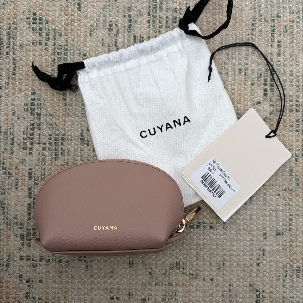 Brand New Cuyana Mini travel pouch Desert Rose
